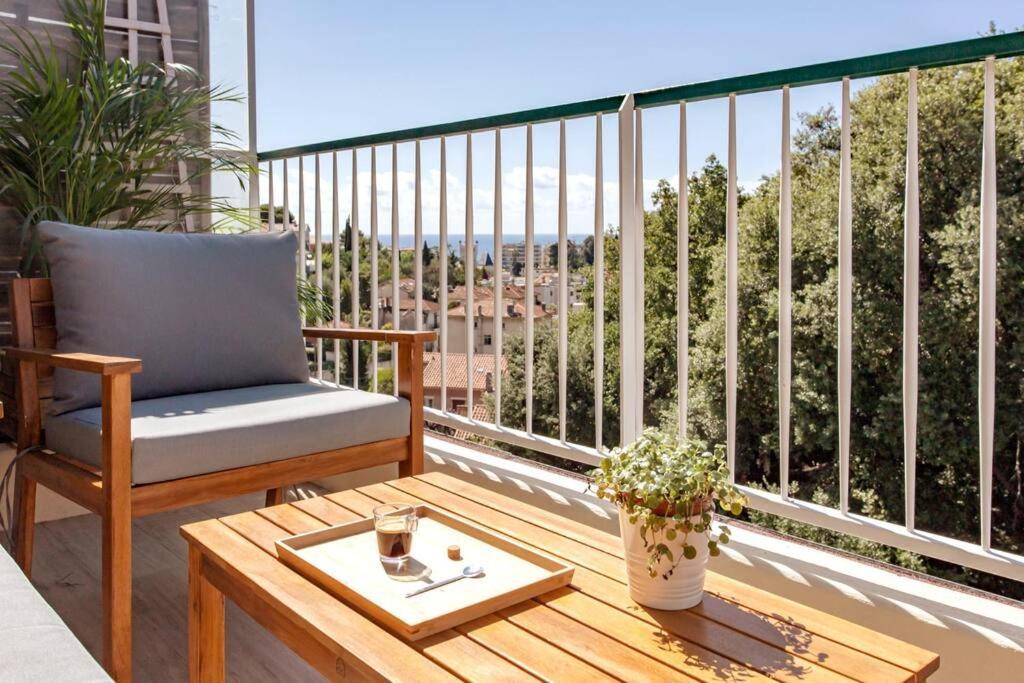 L36 Sea View Terrace 10Min Walking To Sea/Parking & Ac Apartment Ница Екстериор снимка