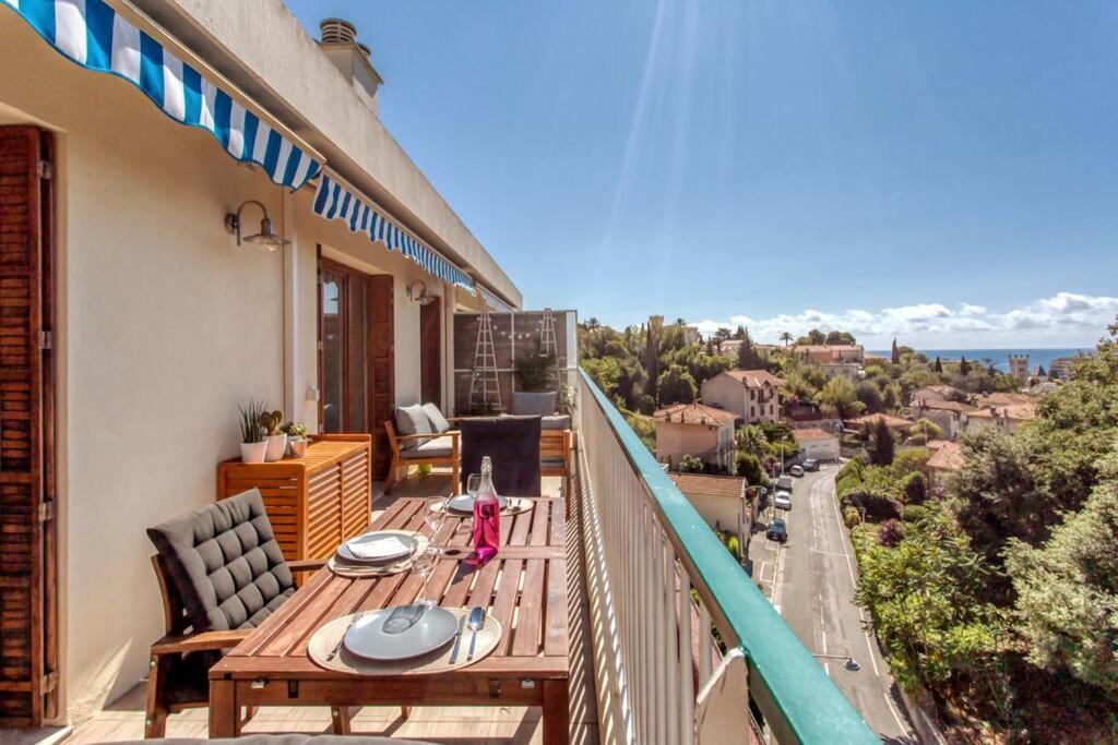 L36 Sea View Terrace 10Min Walking To Sea/Parking & Ac Apartment Ница Екстериор снимка